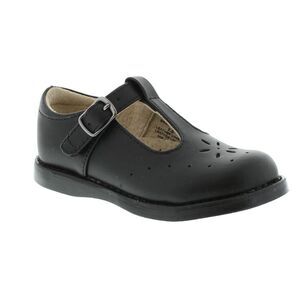 Footmates Shoes Girls Size 10 Black Mary Jane T-Strap Leather Sherry 2534 $70